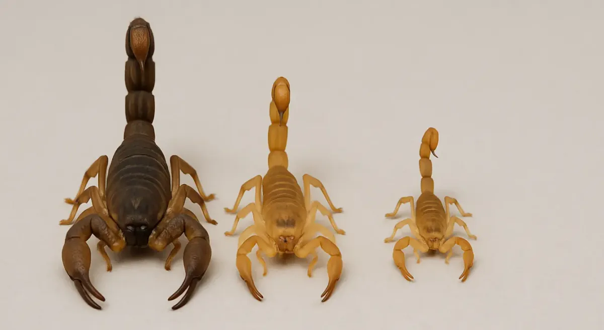 ¿Alacranes pequeños son más peligrosos? Tamaño y riesgo