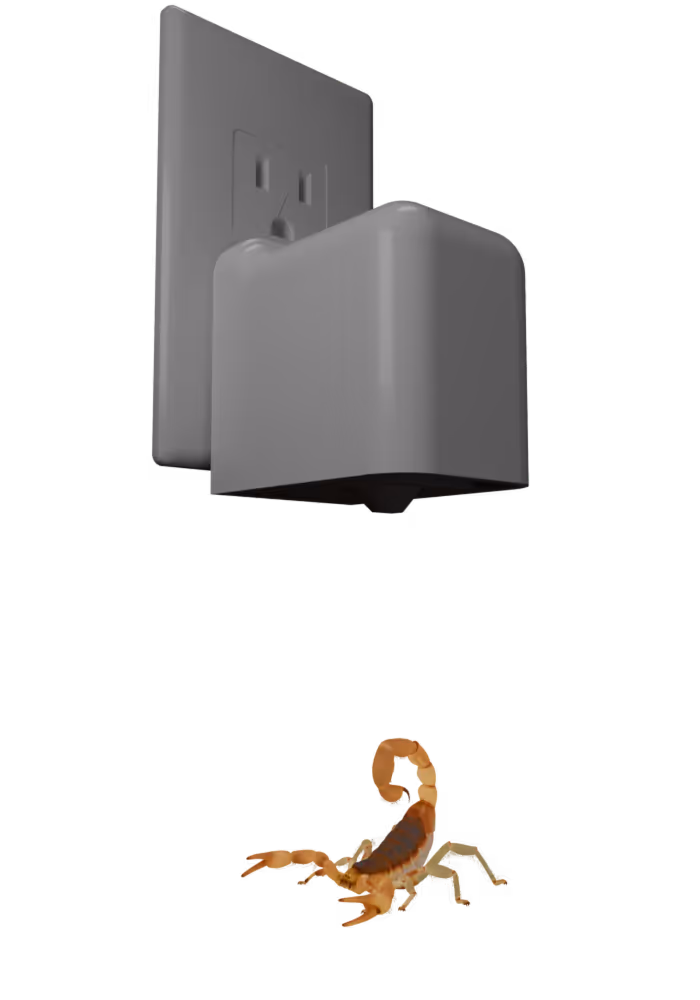Imagen de un detector de alacranes color tan.