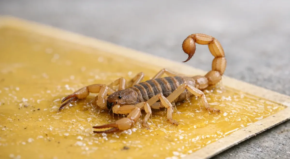 Scorpion in a Glue Trap: How Long Has It Been There?
