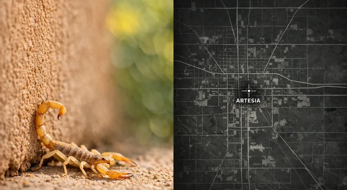 Alacranes en Artesia, Nuevo México: temporada, piquetes y control