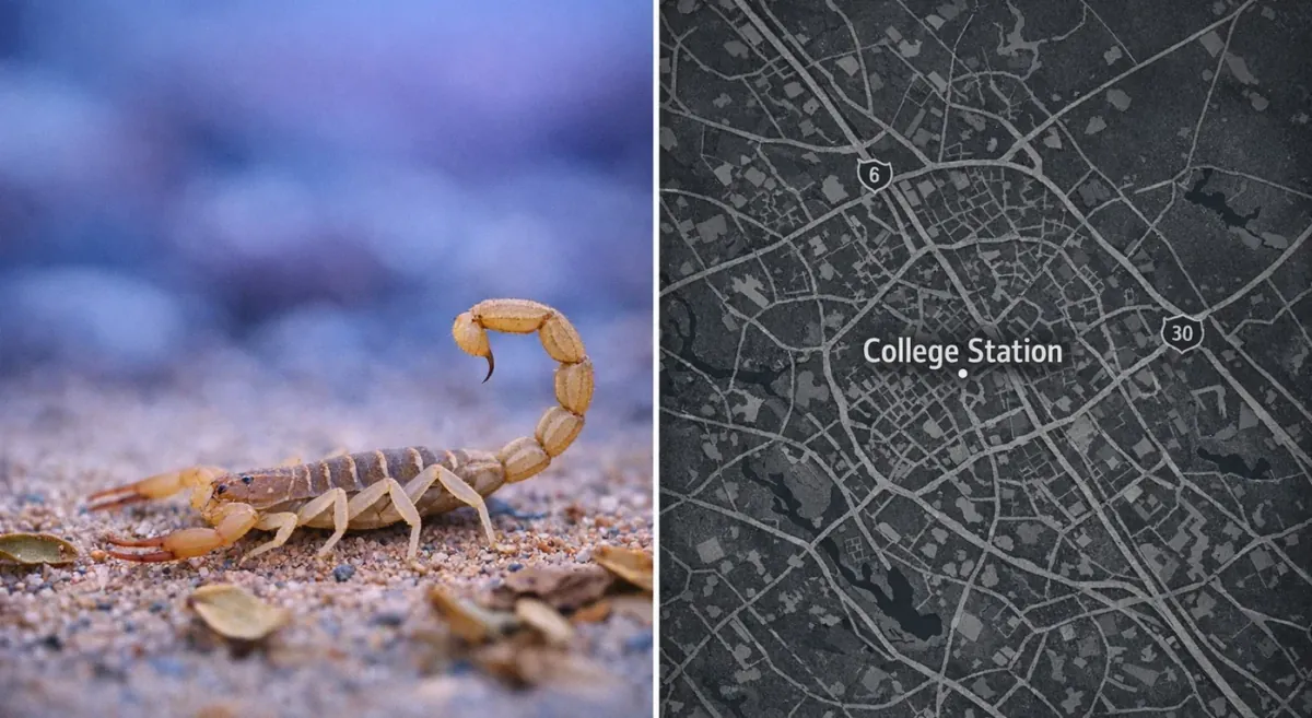 Alacranes en College Station, TX: temporada, piquetes y control
