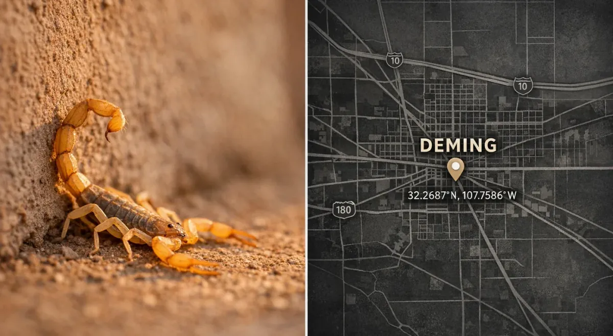 Alacranes en Deming, New Mexico: temporada y seguridad