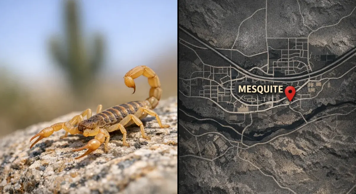 Alacranes en Mesquite, Nevada: temporada, piquetes y control