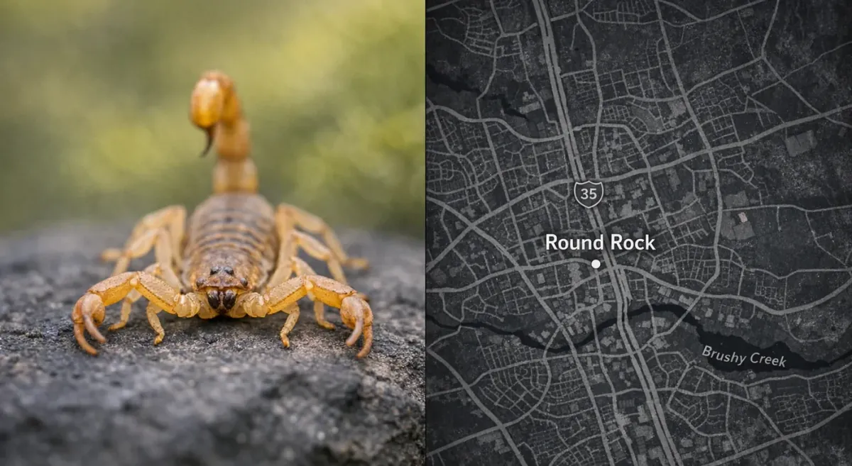 Alacranes en Round Rock, Texas: temporada y control
