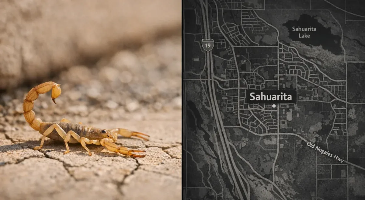 Alacranes en Sahuarita, Arizona: temporada, piquetes y control