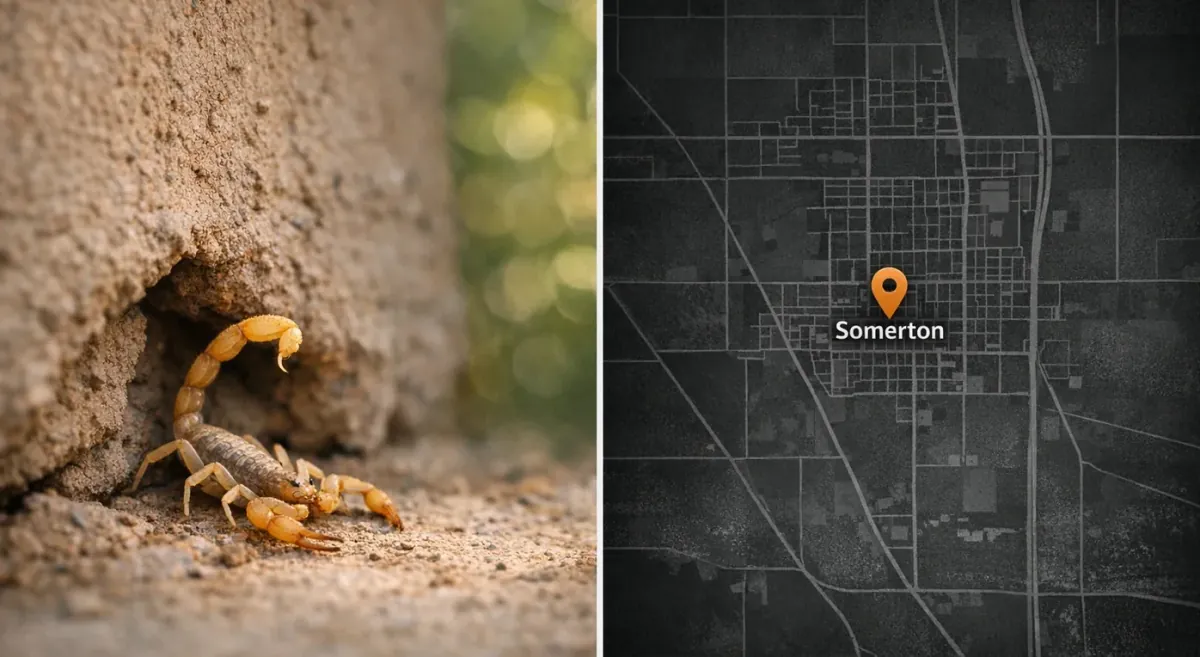 Alacranes en Somerton, Arizona: Temporada y control